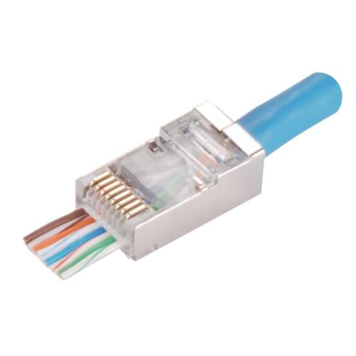 Set 10x plug de trecere RJ45 STP, Alantec, Cat.5e