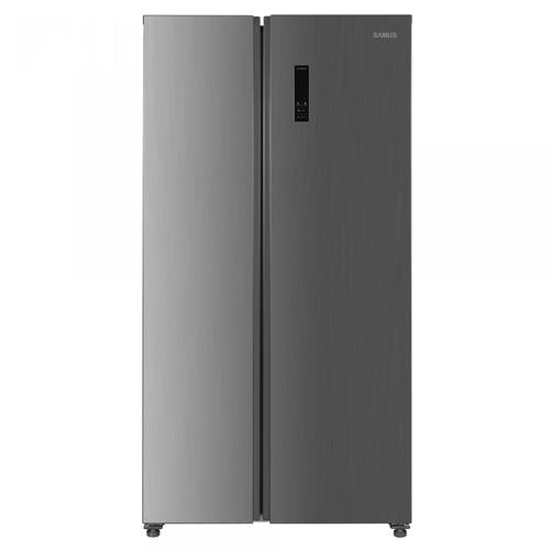 Side by Side Samus SSX-667NFE, 532 L, Full No Frost, Clasa Energetica E, Afisaj Electronic, H 177 cm, Inox/Argintiu