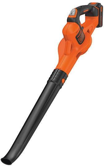 Suflanta frunze pe acumulator Black & Decker GWC1820PC-QW, 18 V, 2.0 Ah, 209 km/h + 1 Acumulator (Negru/Portocaliu)