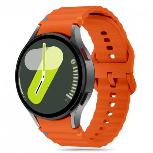 Curea Tech-Protect Silicone Sport pentru Samsung Galaxy Watch7 / Watch FE / Watch6 / Watch5 / Watch4 Series (Portocaliu)