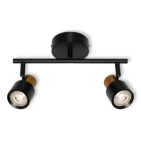 Bec LED Ledvance (Osram)  LED SPOT SECTORAL BLACK AND GOLD 2XGU10, 6 W, negru