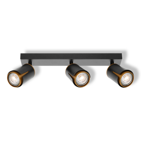 Bec LED Ledvance (Osram)  LED SPOT COLLAR BLACK AND GOLD 3XGU10, 6 W, negru