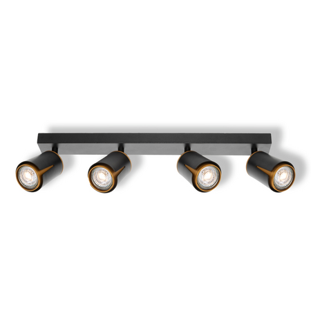 Bec LED Ledvance (Osram)  LED SPOT COLLAR BLACK AND GOLD 4XGU10, 6 W, negru