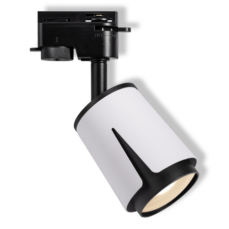 Bec LED spot LEDVANCE Spot 1-phase tracking system COLLAR GU10 WHITE AND BLACK, 6,00 W, alb