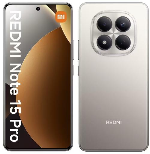 Telefon Mobil Xiaomi Redmi Note 15 Pro, Procesor Mediatek Dimensity 7400 Ultra Octa-Core, AMOLED 6.83inch, 8GB RAM, 256GB Flash, Camera Duala 200+8 MP, Wi-Fi, 5G, Dual Sim, Android (Auriu)