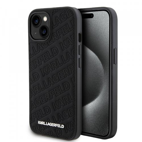 Husa pentru Apple iPhone 15, Karl Lagerfeld, Quilted Pattern, Neagra