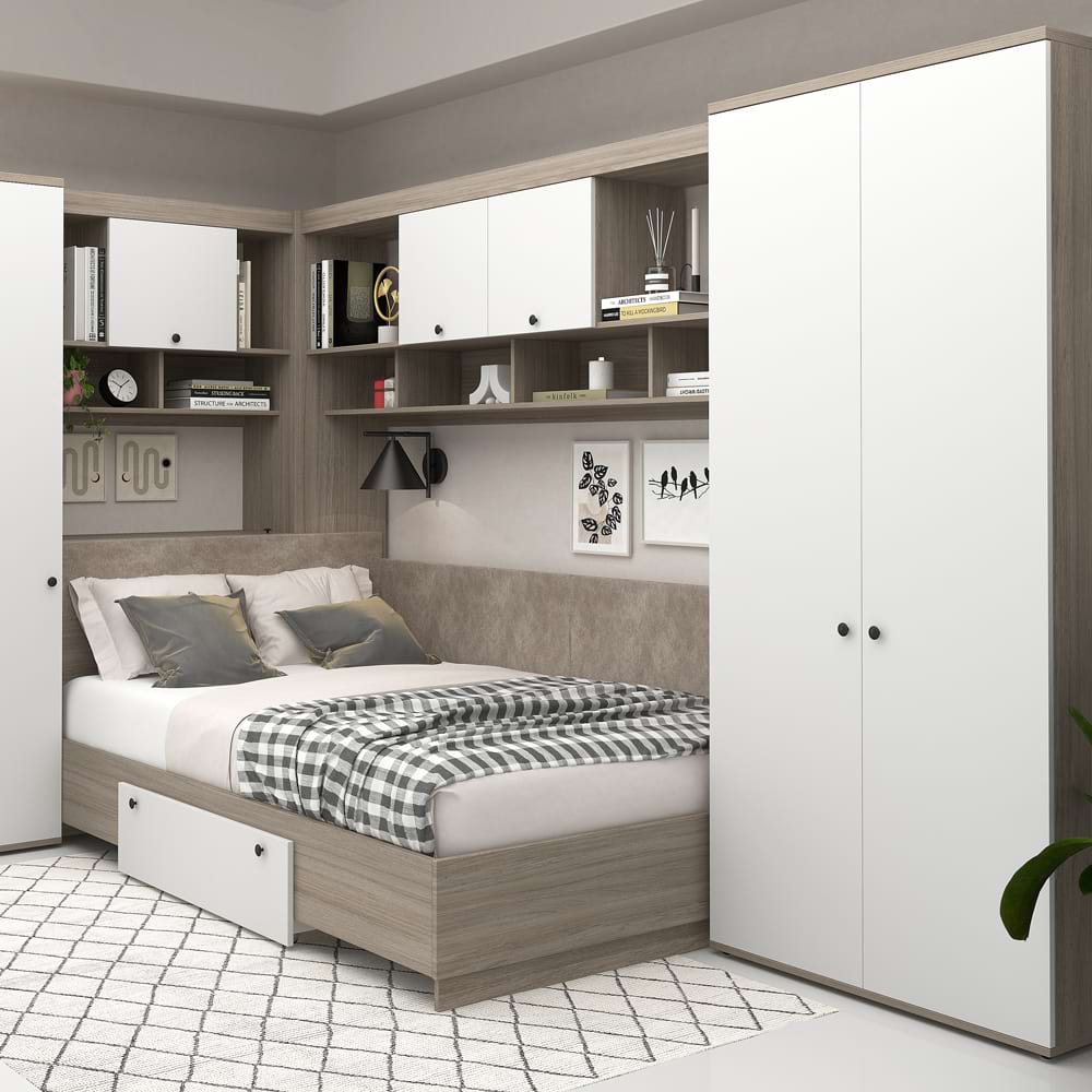 Dormitor complet AMBRO 10 cu saltea inclusa