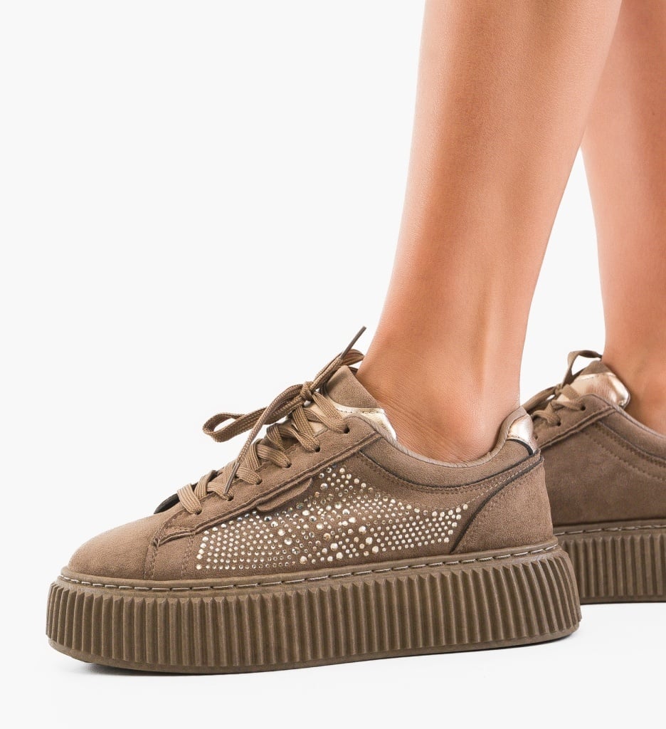 Sneakers dama Kare Khaki