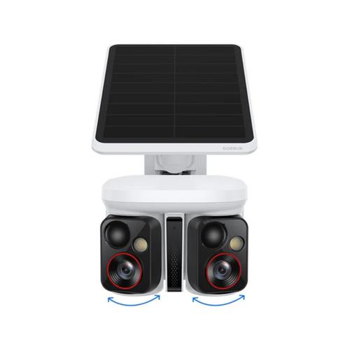 Camera supraveghere video exterior Baseus Security X1 Pro Outdoor Dual Camera 3K, Acumulator 7800 mAh, Zoom 8x, IR 8m, IP65 (Alb)