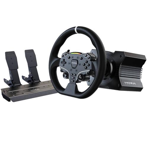Volan cu pedale si baza Moza R5 RS20 Set, PC (Negru)