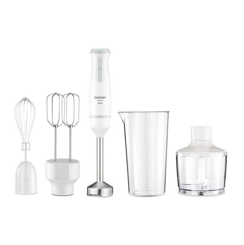 Blender de mana Zelmer Pulsa Premium ZHB4563S, 800 W, Turbo, Tocator, Pahar de masurare, Tel, Palete (Alb)