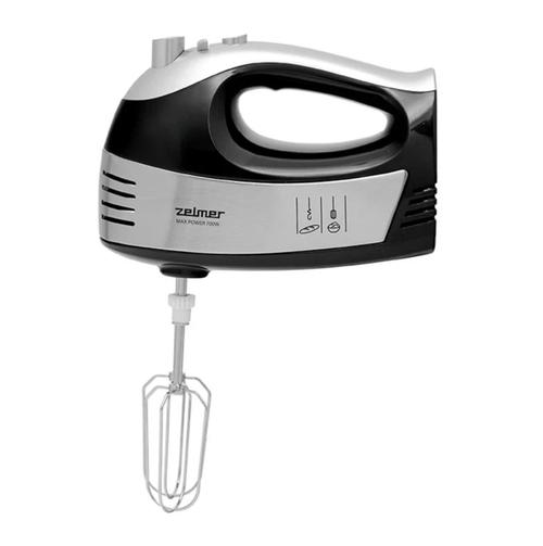 Mixer de mana Zelmer ZHM2453, 700 W, 5 viteze + Turbo, 2 capete aluat + 2 capete tel (Negru/Argintiu)