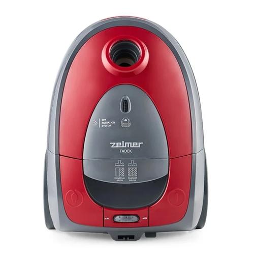 Aspirator cu sac Zelmer ZVC261, 800 W, 2.5 L, Filtru EPA (Rosu/Gri)