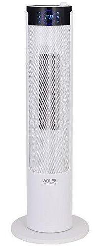 Aeroterma cu umidificator Adler AD7730, 2200 W, Display LED, Telecomanda, Termostat digital, Timer programabil, Protectie supraincalzire, Oscilatie la 80 de grade (Alb)