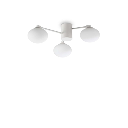 Lampa cu montaj pe tavan Hermes pl3 d60 Alb