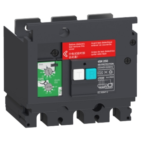 Modul suplimentar de protectie mpotriva scurgerilor la pamant VigiPacT, ComPacT NSX 250, 200 V CA la 440 V CA, 30 mA la 30 A, 3 poli