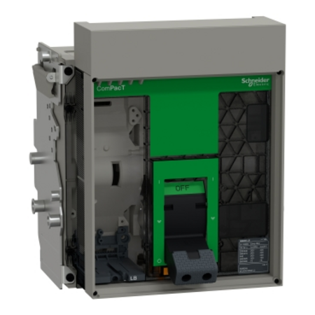 Cadru intreruptor ComPacT NS800LB, 200kA la 415VAC, 630A, 3P, debrosabil, cu operare manuala, fara unitate de declansare