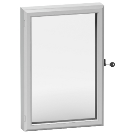 Fereastra de inspectie IP 55 cu cadru aluminiu si geam acrilic 3 mm 500 x 500 mm