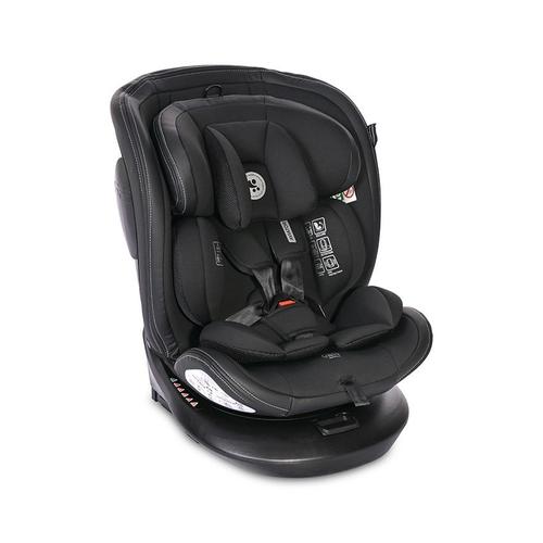 Scaun auto pentru copii Lorelli Aviator Black Jasper, Isofix, i-Size, 0 Luni-12 Ani, 40-150 cm, certificat R129, baza rotativa 360 grade, reglabil, sistem protectie impact lateral, sistem antibasculare