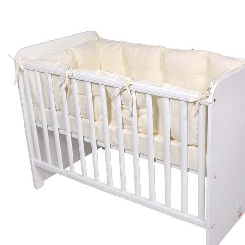 Set protectii laterale pentru pat 4 piese Lorelli, 60 x 120 cm, Bej