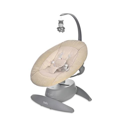 Leagan electric Lorelli Bella Beige Dots, rotativ, panel muzical, greutate maxima suportata 9 Kg, Bej