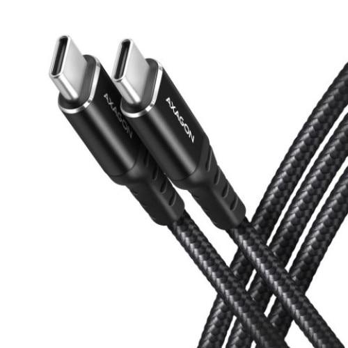 Axagon BUCM2-CM30AB USB-C USB-C cablu de date si incarcare, incarcare PD3.1 max 240W, 3m (Negru)