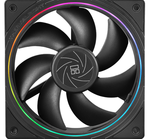 Ventilator Thermalright TL-S12, 120mm, 1500 rpm, RGB (Negru)