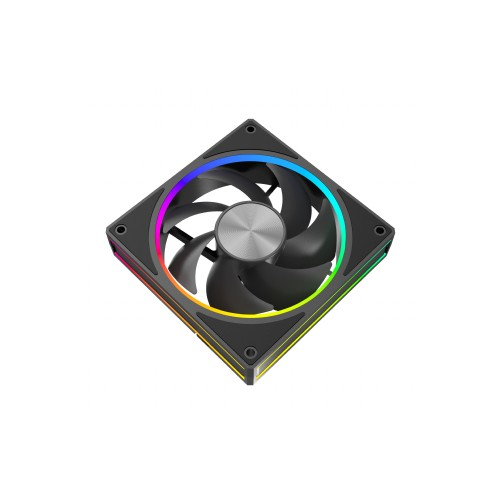 Ventilator Gembird FAN-HURACAN-ARGB-PWM, ARGB LED, 120 mm, 800-1800 rpm (Negru)