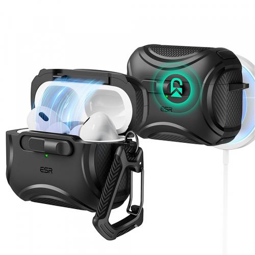 Husa Casti ESR Cyber pentru Apple AirPods Pro Series (Negru)