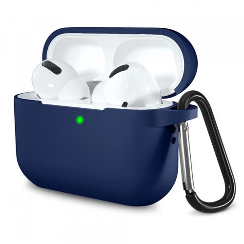 Husa Casti Techsuit Silicone pentru Apple AirPods Pro Series (Bleumarin)