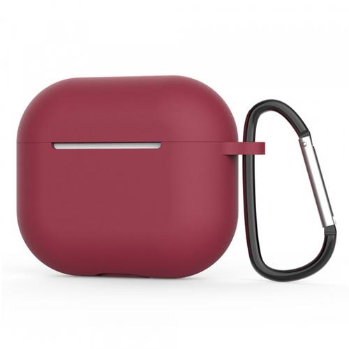 Husa Casti Techsuit Silicone pentru Apple AirPods 4 (Visiniu)