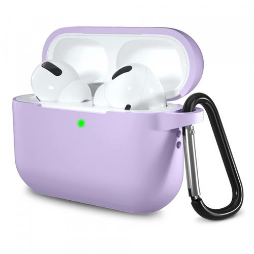 Husa Casti Techsuit Silicone pentru Apple AirPods Pro Series (Mov)