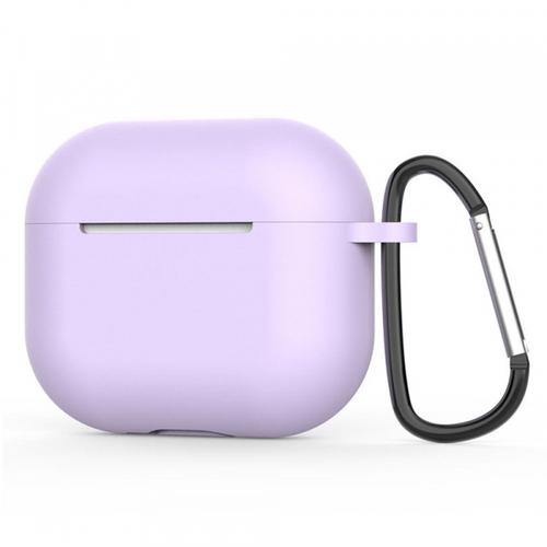 Husa Casti Techsuit Silicone pentru Apple AirPods 4 (Mov)