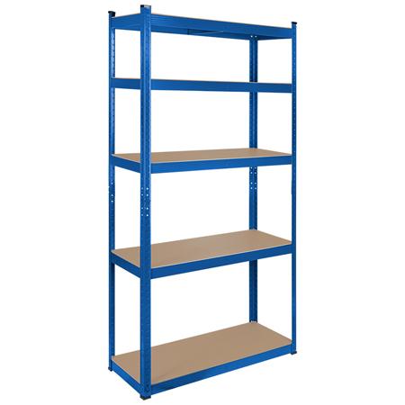 Raft metalic Rebel RB-1251BL, mdf, 5 polite, 750 Kg (Albastru)