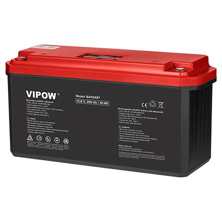 Acumulator LiFePO4 cu functie Bluetooth, Vipow BAT0497