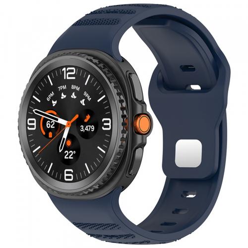 Curea Techsuit W050 pentru Samsung Galaxy Watch 8 Classic / Watch8 44mm / Watch 8 40mm, Albastru