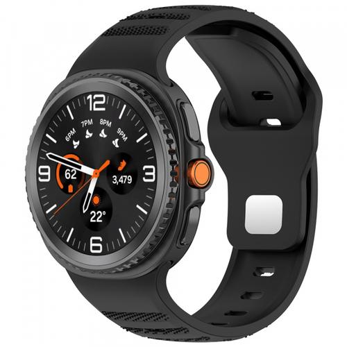 Curea Techsuit W050 pentru Samsung Galaxy Watch 8 Classic / Watch8 44mm / Watch 8 40mm, Negru