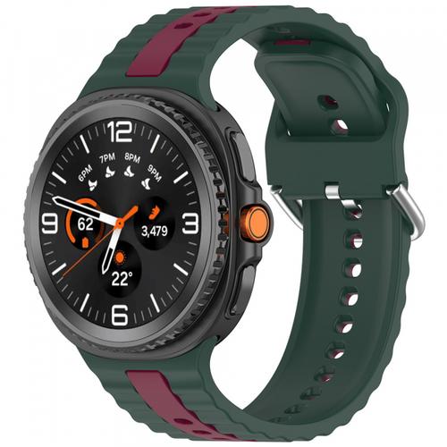 Curea Techsuit W078 pentru Samsung Galaxy Watch 8 Classic / Watch8 44mm / Watch 8 40mm, Verde