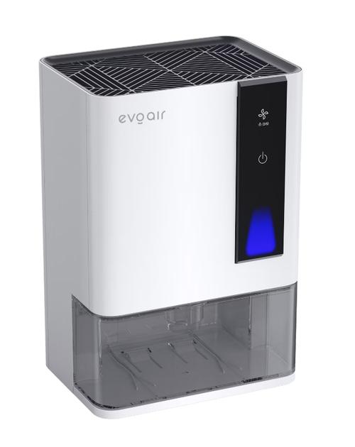 Dezumidificator Evoair HIDRY PLUS, 900ml/24h, Lumina ambientala in 7 culori, Rezervor 1.9l, 3 Viteze, Functie Auto Dezghetare (Alb)
