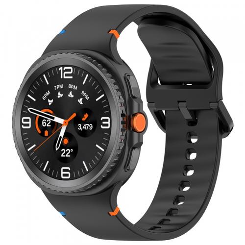 Curea Techsuit W079 pentru Samsung Galaxy Watch 8 Classic / Watch8 44mm / Watch 8 40mm, Negru
