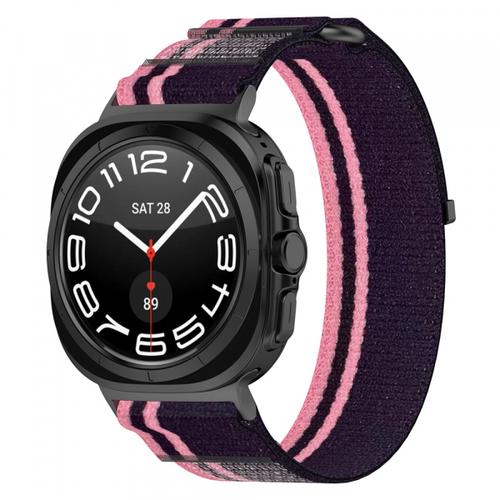 Curea Techsuit W054 pentru Samsung Galaxy Watch Ultra, Roz/Negru
