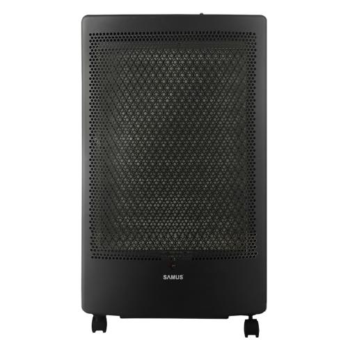 Soba Samus RS426C, 3 kW, 40mp, Aprindere piezoelectrica, Arzator catalitic de clasa superioara (Negru)