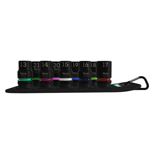 Set tubulare, hexagonal, 1/2 inch, 9 bucati, Wera Belt C Impaktor