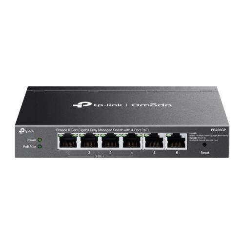 Switch TP-Link Omada ES206GP, 6 Porturi, Gigabit, (4 PoE+)