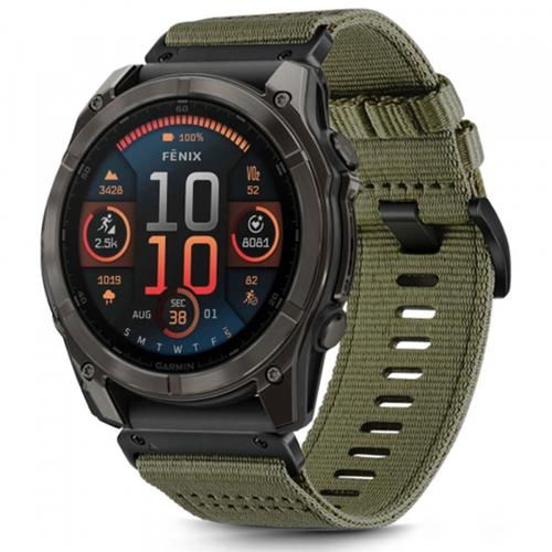 Curea Techsuit W070 pentru Garmin Watch Fenix Series, 26mm, Verde