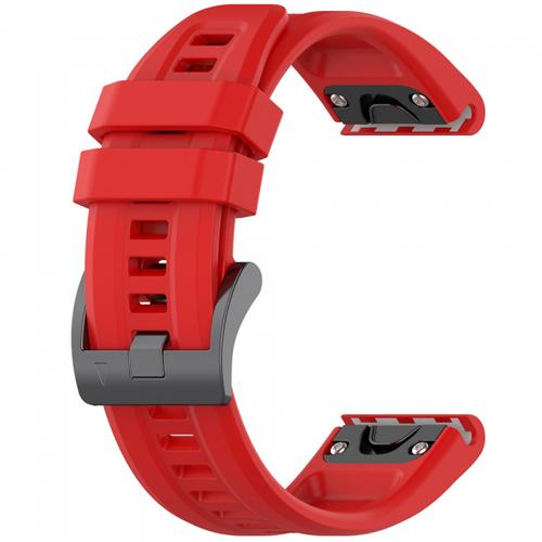 Curea Techsuit W060 pentru Garmin Watch Fenix Series, 26mm, Rosu