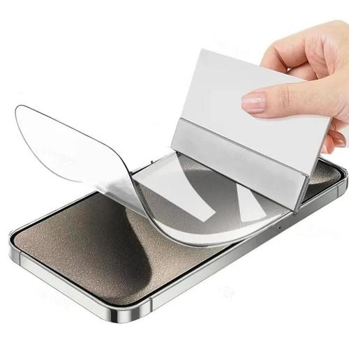 Folie Silicon Lemontti LEMFSRMIXVIIPM 3D Self-Repair Matte pentru Apple iPhone 17 Pro Max (Transparent)