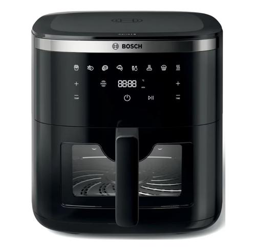 Friteuza cu aer cald Bosch MAFS2671B, 1800 W, 7.2l, 7 programe, Termostat reglabil, Fereastra vizualizare (Negru)