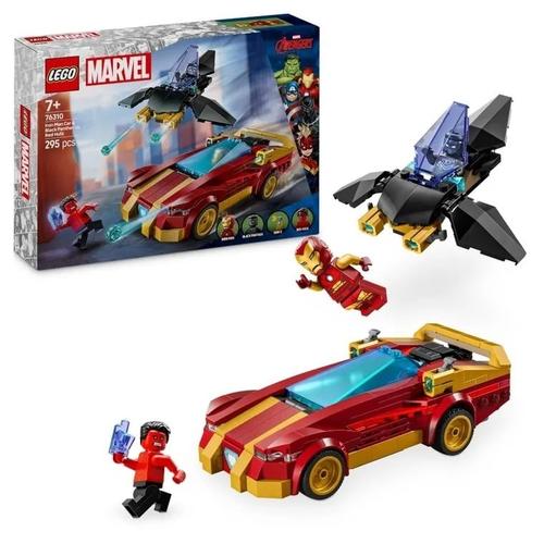 LEGO® Marvel - Masina lui Iron Man si Black Panther vs. Hulk cel rosu, 76310, 295 piese
