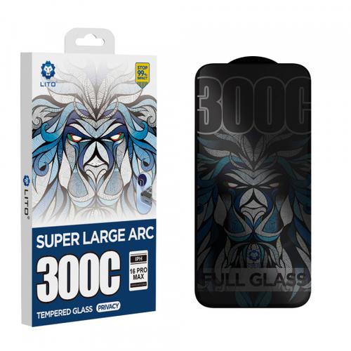 Folie de protectie Ecran Privacy Lito D+ Max 300C pentru Apple iPhone 15 Plus, Sticla Securizata, Full Glue